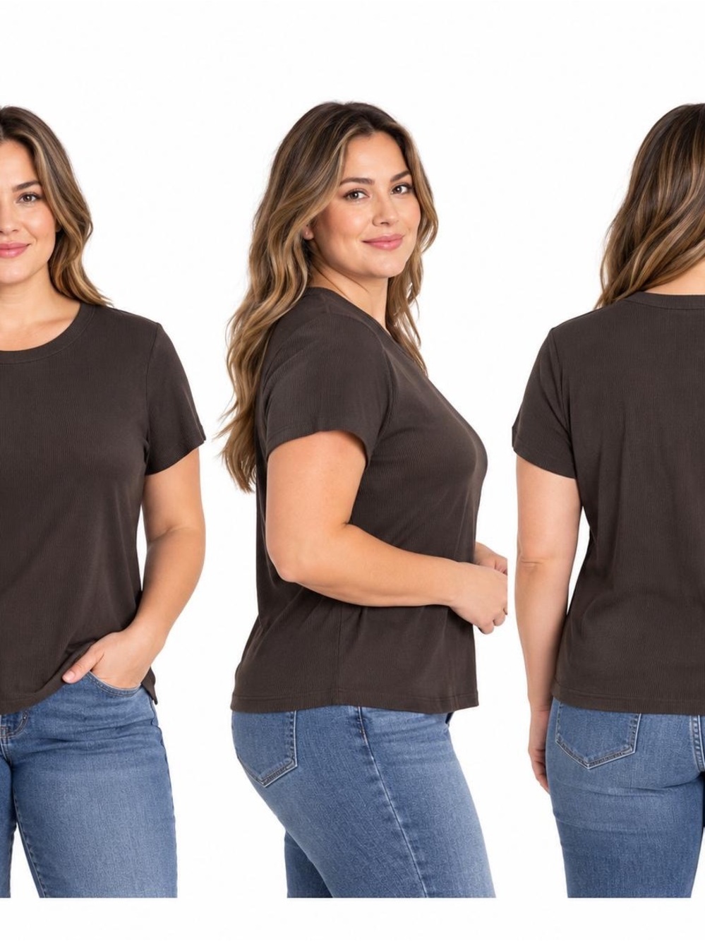 Old Navy Short-Sleeve Crewneck Tee - Dark Brown